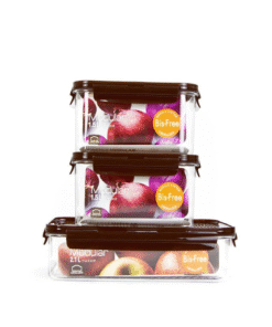 Bộ 3 Hộp Bảo Quản Thực Phẩm Hình Chữ Nhật LocknLock Bisfree Modular - Màu Nâu - LBF405S3SP