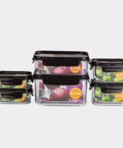 Bộ 6 Hộp Bảo Quản Hình Chữ Nhật LocknLock Bisfree Modular (LBF401x2, LBF402x2, LBF404x1, LBF405x1) Màu Nâu - LBF401S6TK