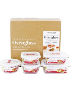 Bộ 5 Hộp Thủy Tinh Locknlock Euro (LLG214x2, LLG428x1, LLG831x1, LLG445x1) - LLG214S5