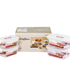 Bộ 4 Hộp Thủy Tinh Locknlock Euro (LLG423x2, LLG429x2) - LLG423S4