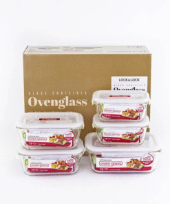 Bộ 5 Hộp Thủy Tinh Locknlock Euro (LLG423x2, LLG429x2, LLG447x1) - LLG423S5