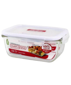 Hộp Thuỷ Tinh Chịu Nhiệt Hình Chữ Nhật LocknLock Glass Euro 700Ml, W/Có Chia Ngăn - LLG429D