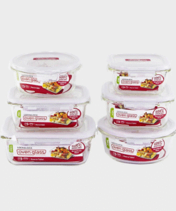 Bộ 6 hộp thủy tinh LocknLock Euro LLG429S6