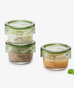 Hộp Thủy Tinh LocknLock đựng thức ăn cho bé 215ml*3 - LLG540S3GRN