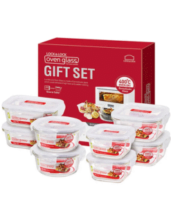 Bộ 8 Hộp Thủy Tinh Chịu Nhiệt Locknlock: (LLG205x2, LLG214x2, LLG422x2, LLG821x2) - LLG821YX3