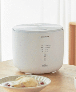 Nồi Cơm Điện LocknLock Bianco Donggeurami Rice Cooker 220V, 50Hz, 400W, 1.0L - Màu Ngà - EJR334IVY
