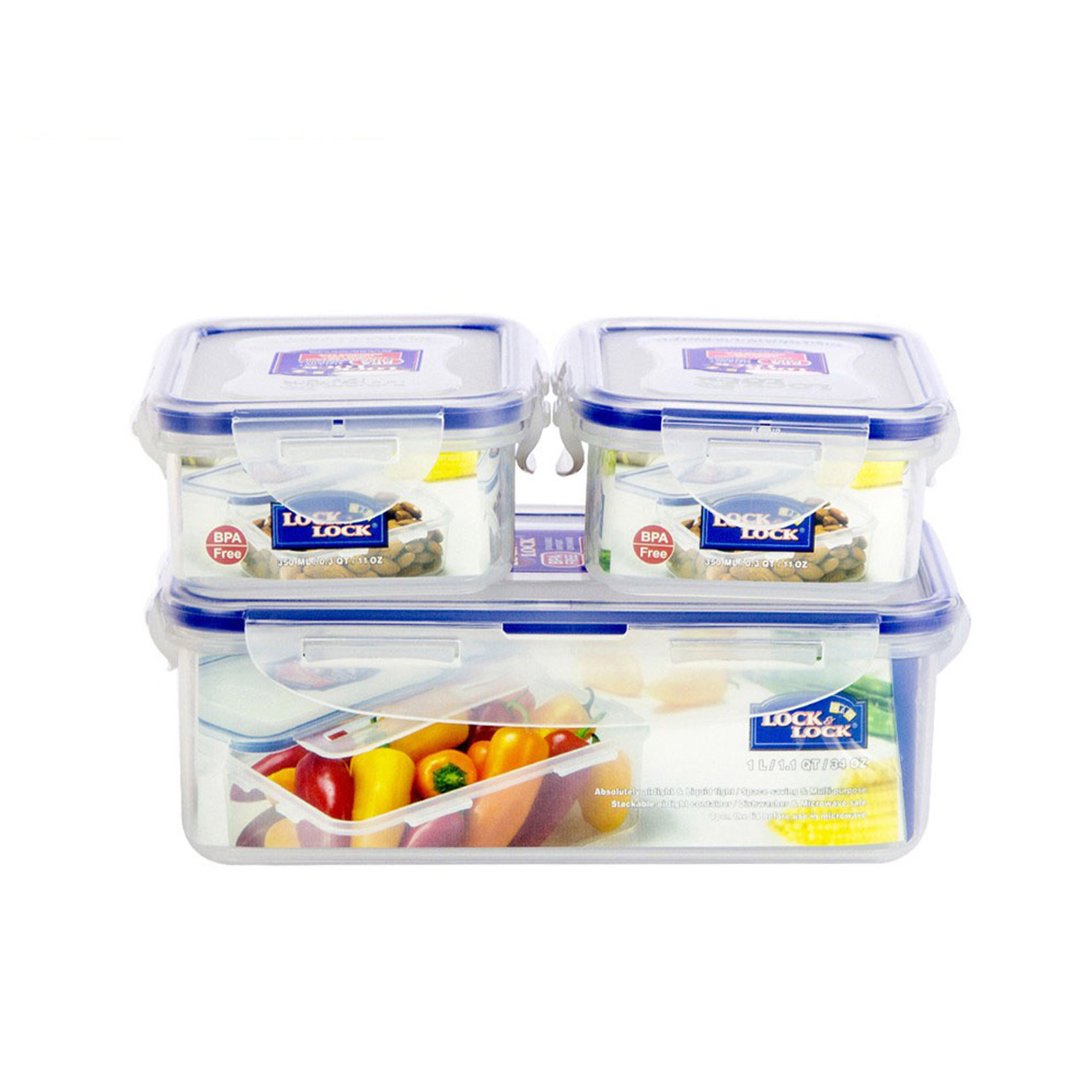 Bộ Hộp Nhựa Gift Set LocknLock 3 Món - HPL817R03