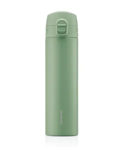 LHC3270GRN - Bình giữ nhiệt LocknLock Slim Fit OneTouch 400ml - Màu xanh lá - https://locknlockonline.com/