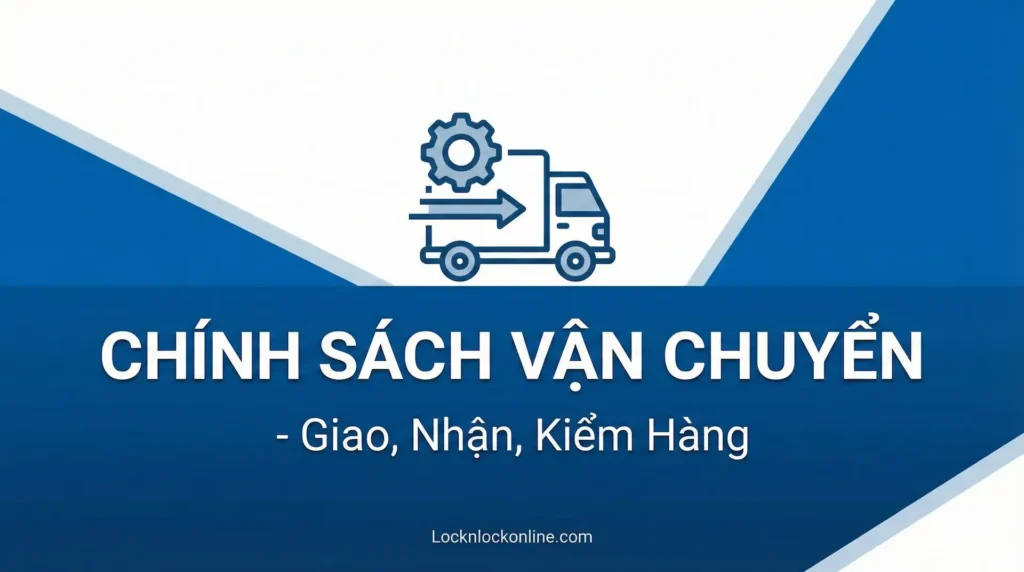 Chính sách vận chuyển - giao, nhận, kiểm hàng của Locknlockonline.com