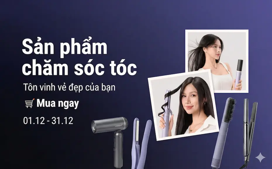 Bannner Locknlockonline.com chăm sóc tóc