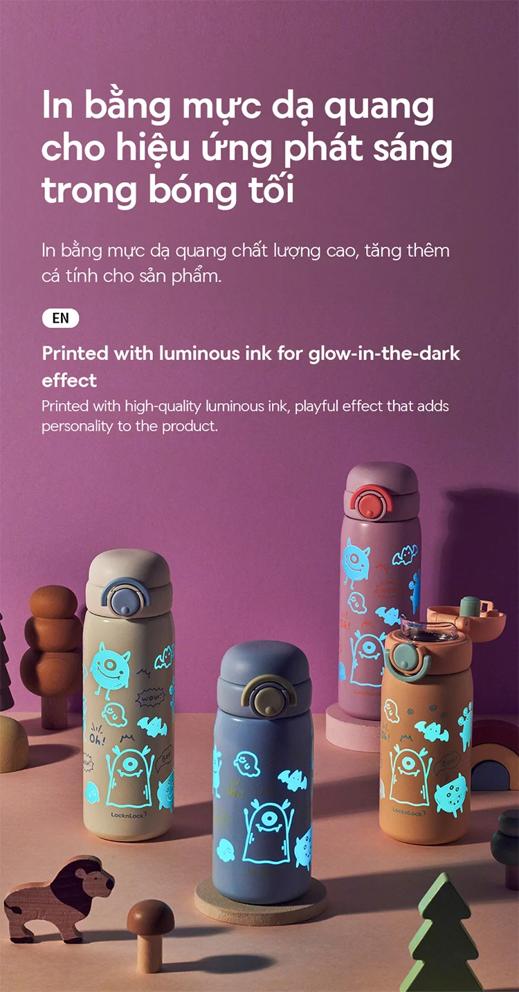 LHC3387/LHC3388 - Bình giữ nhiệt LocknLock Schoolfit Luminous tumbler 380ml/510ml - Locknlock Cần Thơ