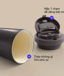 LHC3414 - Bình giữ nhiệt LocknLock Energetic Ceramic Tumbler 550ml - 2 Màu (Màu Be, Màu Nâu Đậm) - LocknLock Online