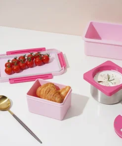 LHC8044 - Hộp giữ nhiệt LocknLock Yummy Lunch Box 1450ml - 3 Màu (xanh, hồng, vàng) - locknlockonline.com