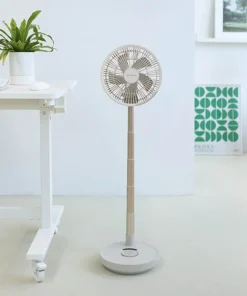 JRL-FF085COM - Quạt sạc điện gấp gọn Jenniferoom Foldable fan 8W, 8000mAh - Màu be - LocknLock Cần Thơ