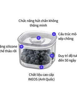LVC401S7 - Bộ hộp và máy hút chân không bảo quản thực phẩm Maestro Vacuum LocknLock - 7P - Màu trắng - CN - 2 - locknlockonline.com