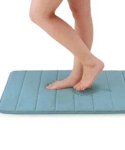 MAT510 - Thảm chùi chân Memory Foam, Lock&Lock, kiểu Stripe, cỡ S, 430*610*15mm - 4 Màu (Màu xanh dương, Màu xanh lá, Màu hồng, Màu xám) - Locknlockonline.com