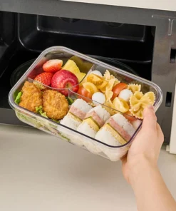 LCB501 | LCB502- Hộp Cơm Nhựa 3 Ngăn Trong Suốt LocknLock - LocknLock Cần Thơ