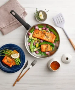 Nồi, Chảo Inox LocknLock Daily STS PPW thân bằng thép không gỉ 304, kèm nắp kính trong suốt, tay cầm chịu nhiệt - LocknLock Cần Thơ