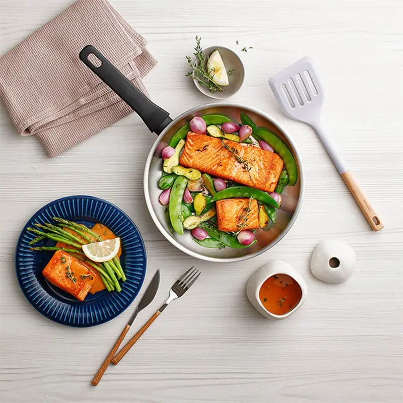 Nồi, Chảo Inox LocknLock Daily STS PPW thân bằng thép không gỉ 304, kèm nắp kính trong suốt, tay cầm chịu nhiệt - LocknLock Cần Thơ