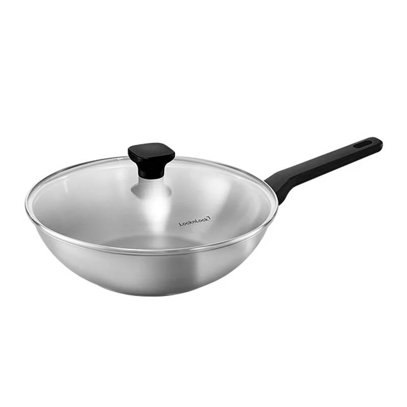 Nồi, Chảo Inox LocknLock Daily STS PPW thân bằng thép không gỉ 304, kèm nắp kính trong suốt, tay cầm chịu nhiệt - LocknLock Cần Thơ