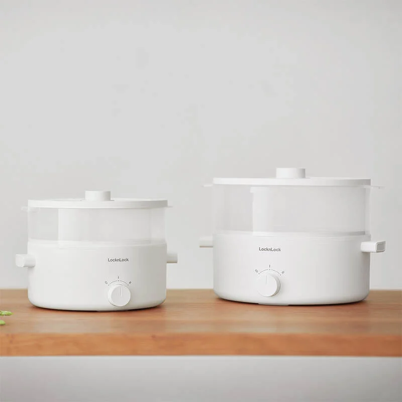 EJP134IVY - NồI Điện Đa Năng Locknlock Bianco Electric Multipot 220V, 50Hz, 3.0L - Màu Ngà - 1000W, 1350W