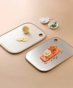 CKD096IVY - Thớt hai mặt inox 304, PP kháng khuẩn hiệu LocknLock kích thước 400*280*12MM - Màu Ivory - locknlockonline.com