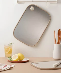 CKD096IVY - Thớt hai mặt inox 304, PP kháng khuẩn hiệu LocknLock kích thước 400*280*12MM - Màu Ivory - locknlockonline.com