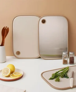 CKD096IVY - Thớt hai mặt inox 304, PP kháng khuẩn hiệu LocknLock kích thước 400*280*12MM - Màu Ivory - locknlockonline.com