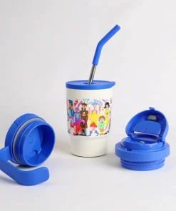 LHC3340BLU_TL - Set cốc giữ nhiệt và nắp riêng biệt có ống hút 400ML bằng SUS304 - Locknlockonline.com