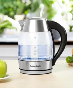 EJK341 - Ấm đun nước dùng điện bằng thủy tinh, hiệu LocknLock 1.8L, 220-240V, 50/60Hz, 1850-2200W