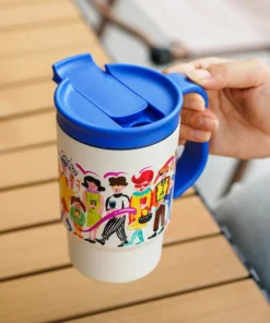 LHC3340BLU_TL - Set cốc giữ nhiệt và nắp riêng biệt có ống hút 400ML bằng SUS304 - Locknlockonline.com