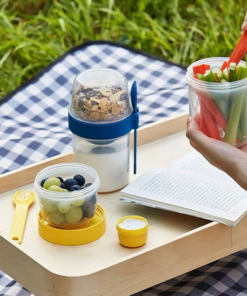 Alternative view of LLS222 - Hộp Nhựa Locknlock Togo 2Way 2 In 1 560Ml+310Ml - 2 Màu (Xanh, Vàng)