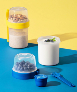 LLS222 - Hộp Nhựa Locknlock Togo 2Way 2 In 1 560Ml+310Ml - 2 Màu (Xanh, Vàng)