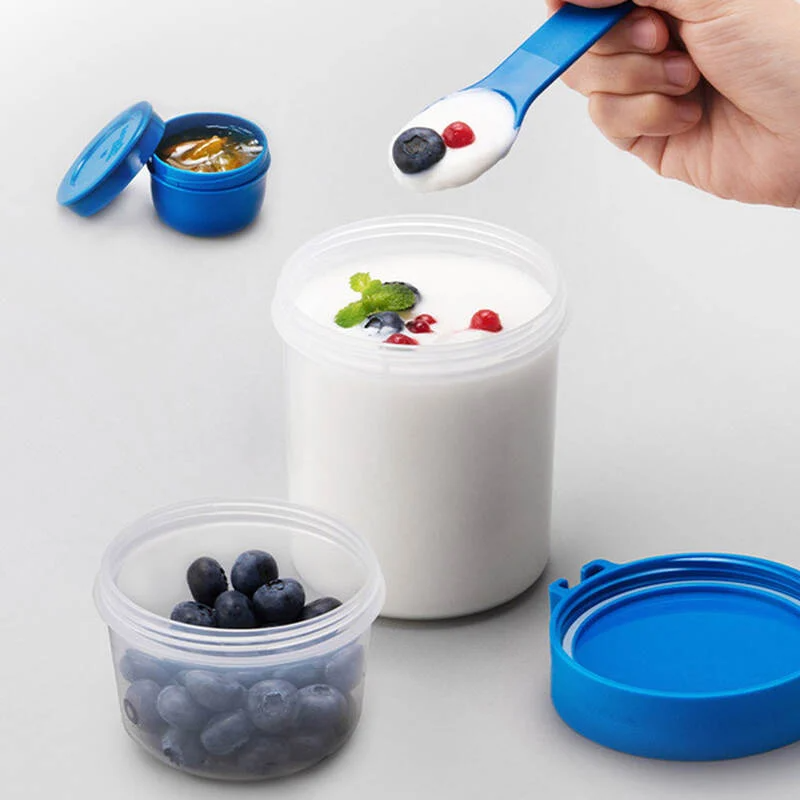 LLS222 - Hộp Nhựa Locknlock Togo 2Way 2 In 1 560Ml+310Ml - 2 Màu (Xanh, Vàng) - Ảnh 3