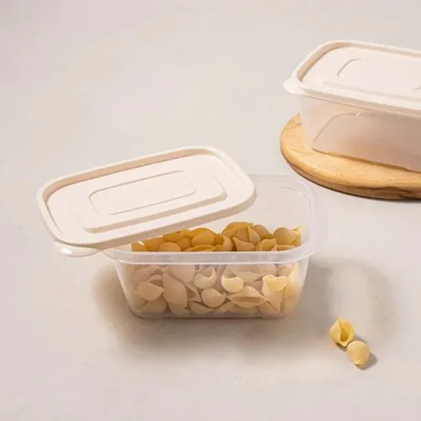 P-00011IVY - Bộ hộp bảo quản P&Q E.Z Lock (HLE6420) 1320ml 2P Set - Màu ngà - LocknLock Cần Thơ