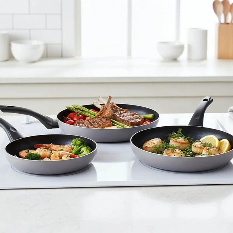 CAF - Chảo chiên chống dính Grano IH 20cm hiệu LocknLock - Màu tím than - Locknlockonline.com