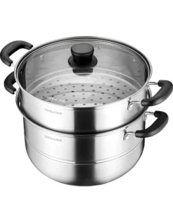 LLH1282 - Nồi hấp 2 tầng bằng Innox Lock&Lock 28cm