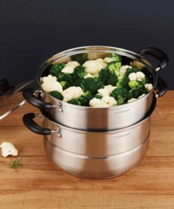 LLH1282 - Nồi hấp 2 tầng bằng Innox Lock&Lock 28cm