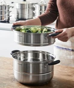 LLH1282 - Nồi hấp 2 tầng bằng Innox Lock&Lock 28cm