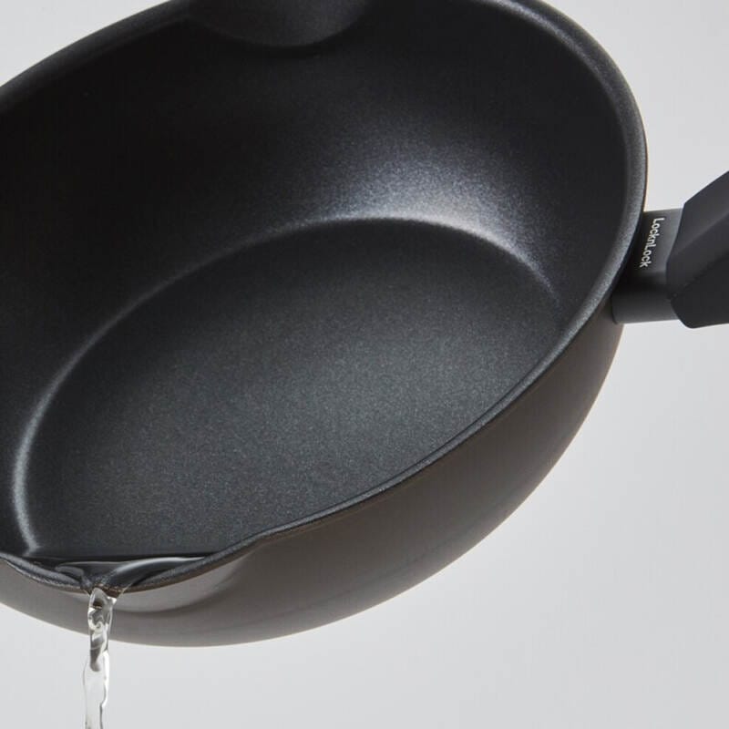 CAW2425, CAW2625, CAW2825 - Chảo Chống Dính Sâu Lòng IH Brawny Locknlock - 3 Kích Thước (24-26-28 Cm) - Màu Nâu - LocknLock Cần Thơ