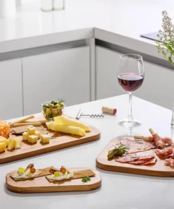 CKD075S4 - Bộ Thớt Gỗ Acacia Với Đế Giữ 408x240x120 mm - Màu Tự Nhiên - LocknLock Cần Thơ