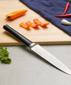 CKK804 - Bộ Dao 7 Món Lock&Lock Gồm 6 Dao, 1 Khối Đỡ Dao Nam Châm Bằng Gỗ - Màu Nâu - LocknLock - LocknLock Cần Thơ