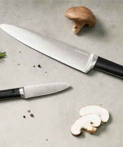 CKK804 - Bộ Dao 7 Món Lock&Lock Gồm 6 Dao, 1 Khối Đỡ Dao Nam Châm Bằng Gỗ - Màu Nâu - LocknLock - LocknLock Cần Thơ