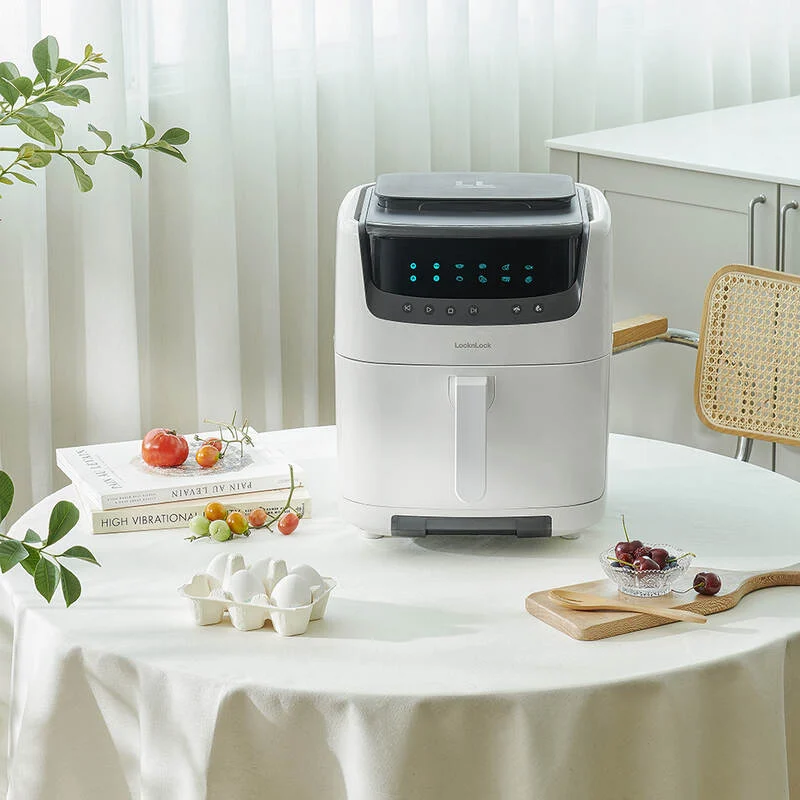 EJF881 - Nồi chiên không dầu kết hợp chức năng hấp - STEAM AIR FRYER, 220-240V, 50/60Hz, 7L - 2 màu (Màu đen, Màu ngà) - LocknLock Cần Thơ
