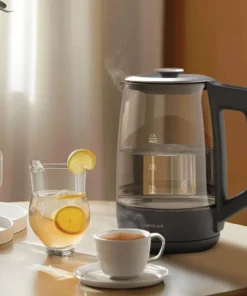 EJK276GRY - Ấm đun siêu tốc Locknlock Smart glow glass electric kettle 220-240V, 50/60Hz, 1850-2200W,1.7L- Màu xám - LocknLock Cần Thơ