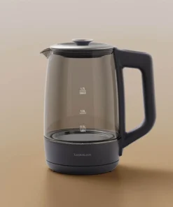 EJK276GRY - Ấm đun siêu tốc Locknlock Smart glow glass electric kettle 220-240V, 50/60Hz, 1850-2200W,1.7L- Màu xám - LocknLock Cần Thơ
