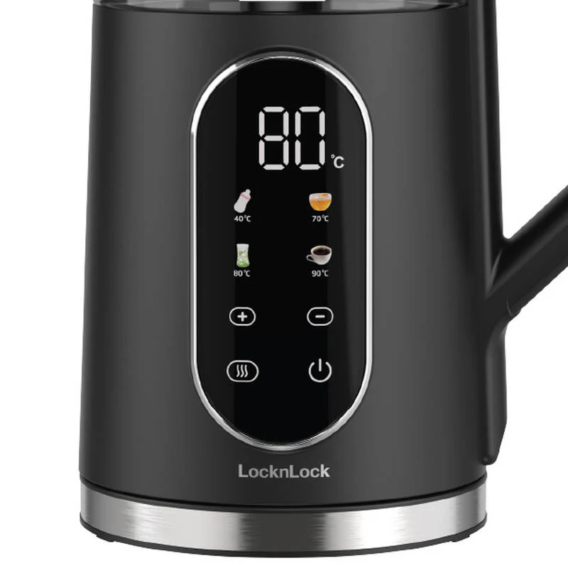 EJK286BLK - Ấm đun siêu tốc Locknlock Digital electric kettle 220-240V, 50-60Hz, 1850-2200W, 1.7L- Màu đen -LocknLock Cần Thơ