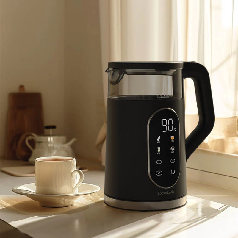 EJK286BLK - Ấm đun siêu tốc Locknlock Digital electric kettle 220-240V, 50-60Hz, 1850-2200W, 1.7L- Màu đen -LocknLock Cần Thơ