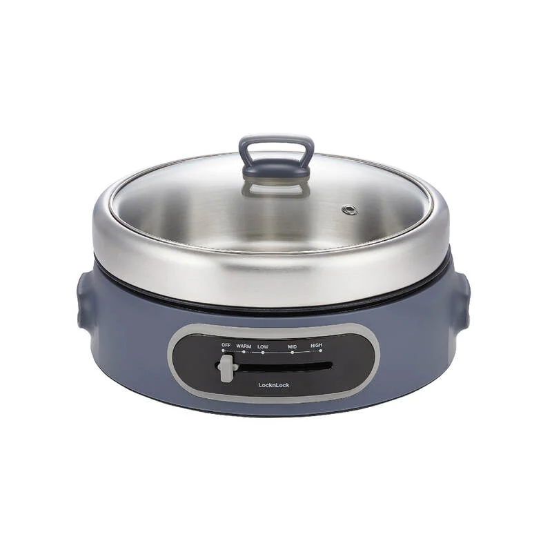 EJP542NVY - Nồi Điện Đa Năng - LocknLock Multi Cooker With Ss Pot 220 - 240V, 50/60Hz, 1300 - 1500W, 4L - Màu Navy - LocknLock Cần Thơ