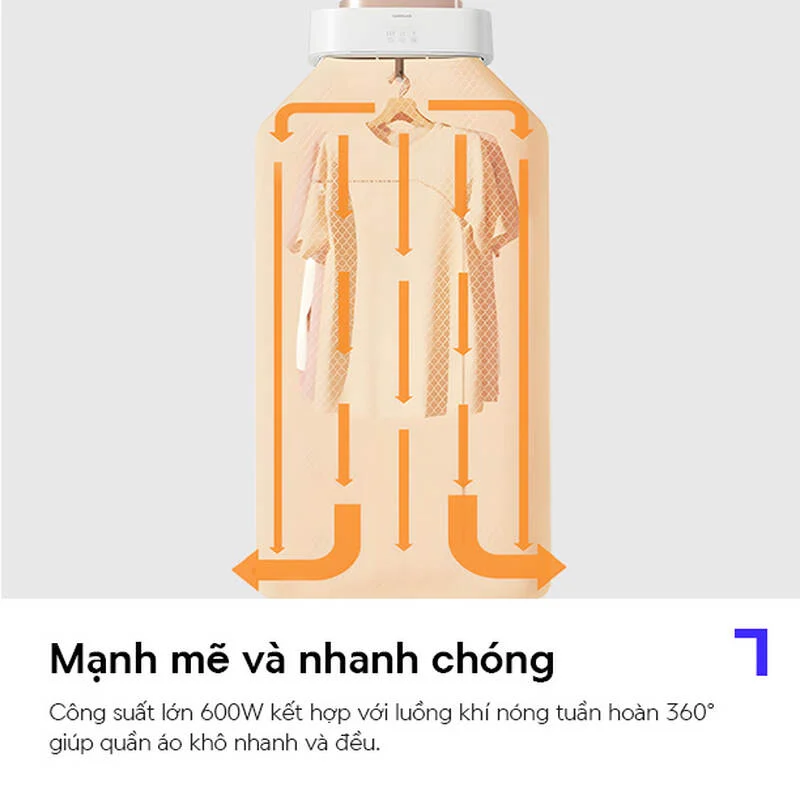 END112IVY - Máy sấy khuẩn quần áo LocknLocK,khử khuẩn tia UV,công nghệ sưởi PTC - LocknLock Cần Thơ